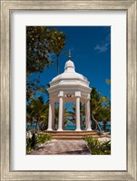 Wedding gazebo, Riu Palace, Bavaro Beach, Higuey, Punta Cana, Dominican Republic Fine Art Print