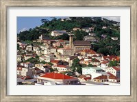 View of Downtown St George, Grenada, Caribbean Fine Art Print