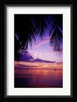 Sunset on the beach, Negril, Jamaica, Caribbean Fine Art Print