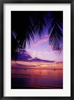 Sunset on the beach, Negril, Jamaica, Caribbean Fine Art Print