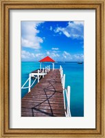 Dock in St Francois, Guadeloupe, Puerto Rico Fine Art Print