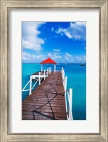 Dock in St Francois, Guadeloupe, Puerto Rico Fine Art Print