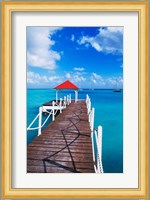 Dock in St Francois, Guadeloupe, Puerto Rico Fine Art Print