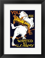World War I U.S. Army Officer on Horseback Fine Art Print