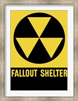 Fallout Shelter Sign Fine Art Print