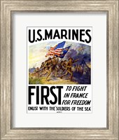 US Marines First Fine Art Print