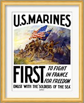 US Marines First Fine Art Print