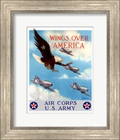 Bald Eagle Flying with Fighter Planes Fine Art Print