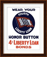 4th Liberty Loan Honor Button Fine Art Print