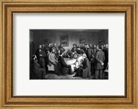 President Abraham Lincoln on his Deathbed Fine Art Print