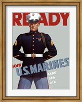 Marine Corps Recruiting Poster from World War II Fine Art Print