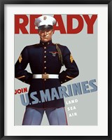 Marine Corps Recruiting Poster from World War II Fine Art Print