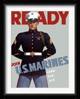 Marine Corps Recruiting Poster from World War II Fine Art Print
