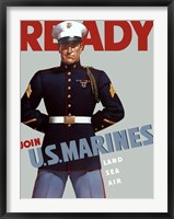 Marine Corps Recruiting Poster from World War II Fine Art Print