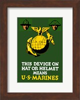 Marine Corps Emblem - World War I Fine Art Print