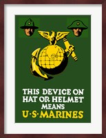 Marine Corps Emblem - World War I Fine Art Print