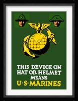 Marine Corps Emblem - World War I Fine Art Print