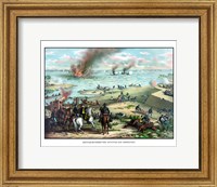 Naval Battle of the Monitor and The Merrimack Fine Art Print