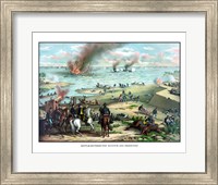 Naval Battle of the Monitor and The Merrimack Fine Art Print