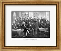 First Twenty-One Presidents Seated Together in The White House Fine Art Print