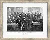 First Twenty-One Presidents Seated Together in The White House Fine Art Print