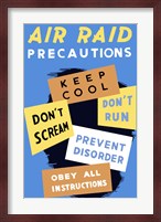 Air Raid Precautions Fine Art Print
