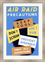 Air Raid Precautions Fine Art Print