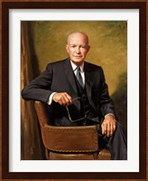 President Dwight D Eisenhower Seated Fine Art Print