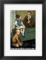 Daddy, What Did You Do? Fine Art Print