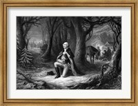 General George Washington Praying at Valley Forge Fine Art Print