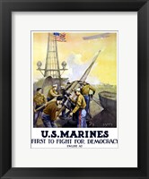 First to Fight for Democracy - Marines Fine Art Print