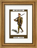 Come Along Boys, Enlist Today Fine Art Print