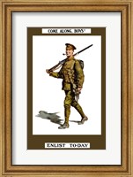 Come Along Boys, Enlist Today Fine Art Print