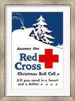Red Cross Christmas Roll Call Fine Art Print