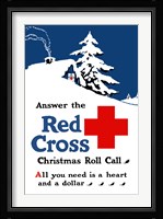 Red Cross Christmas Roll Call Fine Art Print