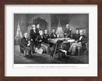 President Abraham Lincoln and His Cabinet Fine Art Print