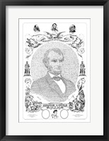 Abraham Lincoln Formed from the Words of The Emancipation Proclamation Fine Art Print