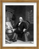 Benjamin Franklin in His Study Fine Art Print