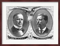 McKinley & Roosevelt Election Poster Fine Art Print