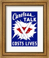 Careless Talk Costs Lives Fine Art Print