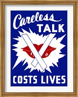 Careless Talk Costs Lives Fine Art Print