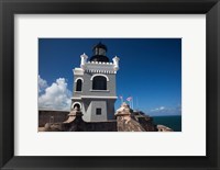 Puerto Rico, San Juan, El Morro Fortress, lighthouse Fine Art Print