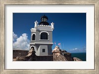 Puerto Rico, San Juan, El Morro Fortress, lighthouse Fine Art Print