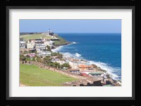View towards El Morro from Fort San Cristobal in San Juan, Puerto Rico Fine Art Print