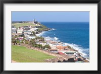 View towards El Morro from Fort San Cristobal in San Juan, Puerto Rico Fine Art Print