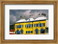 Bright Colorful Building, St Kitts, Caribbean Fine Art Print