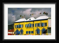 Bright Colorful Building, St Kitts, Caribbean Fine Art Print