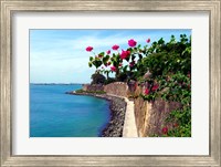 Waterfront Walkway, Fort San Felipe del Morro, San Juan, Puerto Rico, Fine Art Print