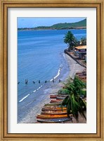Fishing Boats on Shore, St Lucia Fine Art Print