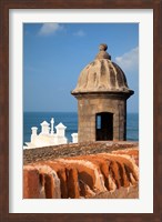Lookout tower at Fort San Cristobal, Old San Juan, Puerto Rico, Caribbean Fine Art Print